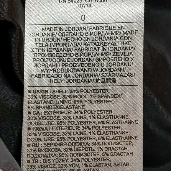 BANANA REPUBLIC Wool Blend Gray Dress Trousers 0R - EUC - Picture 6 of 9